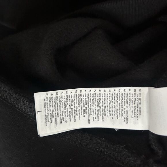 No Rooms Roomers Men’s Black Lechaim Print Hoodie Kangaroo Pocket Size L. NEW - Picture 8 of 8